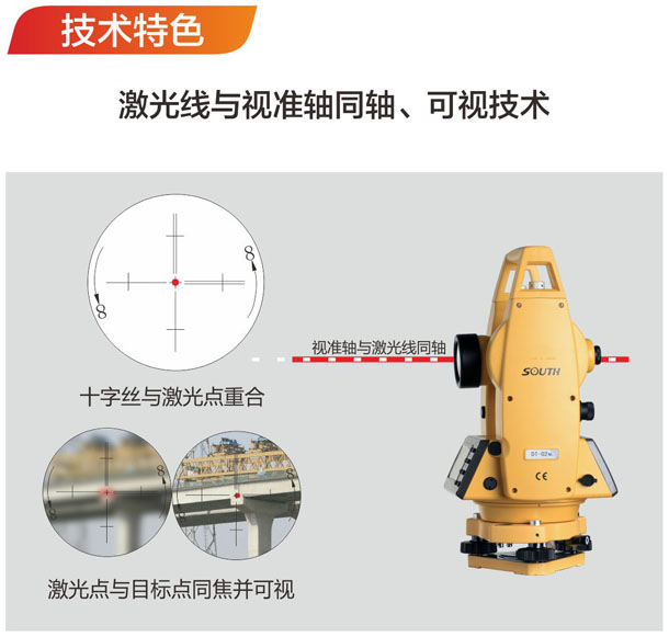 南方DT-02/02L电子经纬仪特色