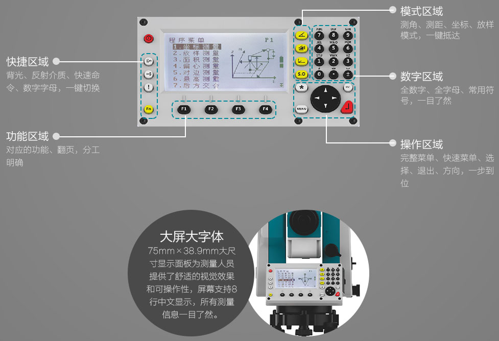 T3全站仪操作界面